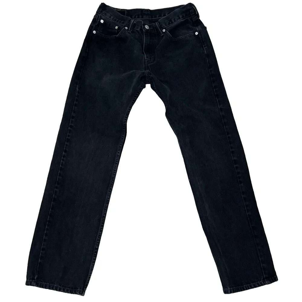 Levi's 505 Jeans‎ , Men's Size 29X30(27X29) , Black Denim